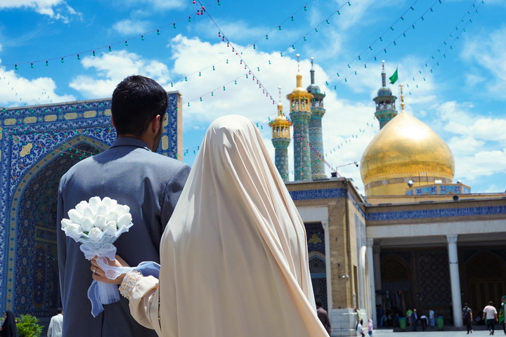 میزبانی اتاق عقد حرم بانوی کرامت از ۹۰ زوج جوان