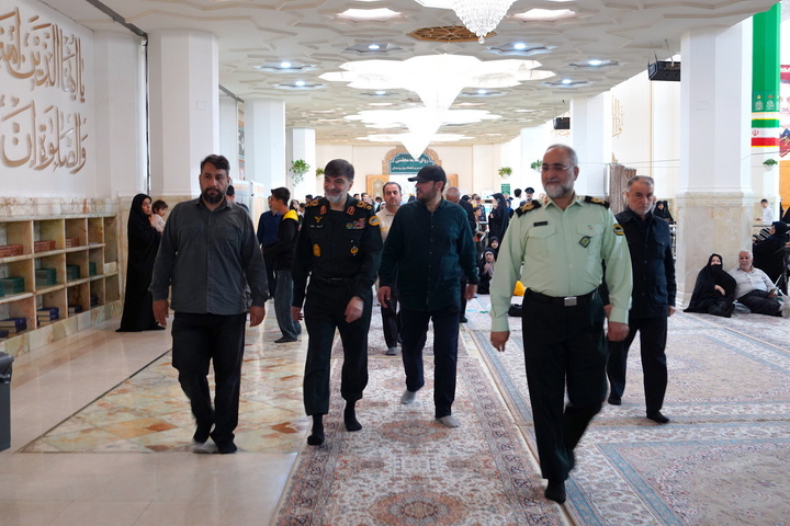 تشرف سردار رادان به زیارت حرم مطهر بانوی کرامت