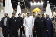 تشرف وزیر کشور پاکستان به حرم مطهر رضوی
