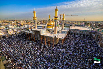 اقامه نماز عید قربان در حرم مطهر کاظمین(ع)
