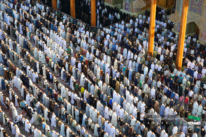 اقامه نماز عید قربان در حرم مطهر کاظمین(ع)