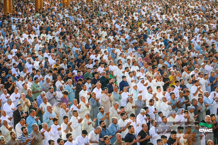 اقامه نماز عید قربان در حرم مطهر کاظمین(ع)