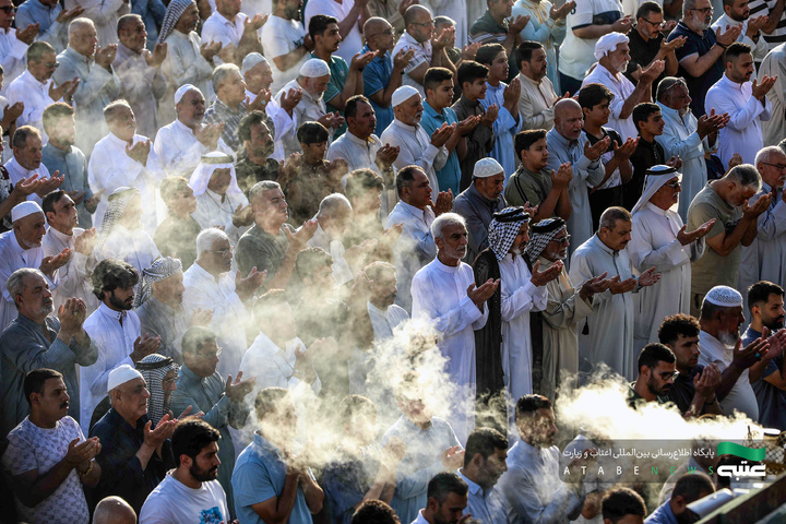 اقامه نماز عید قربان در حرم مطهر کاظمین(ع)
