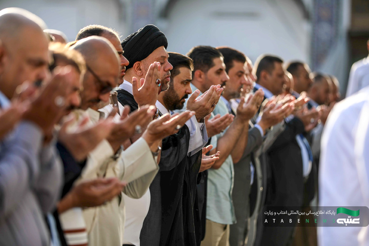 اقامه نماز عید قربان در حرم مطهر کاظمین(ع)