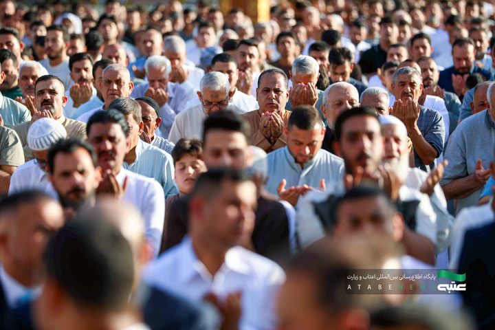 اقامه نماز عید قربان در حرم مطهر کاظمین(ع)