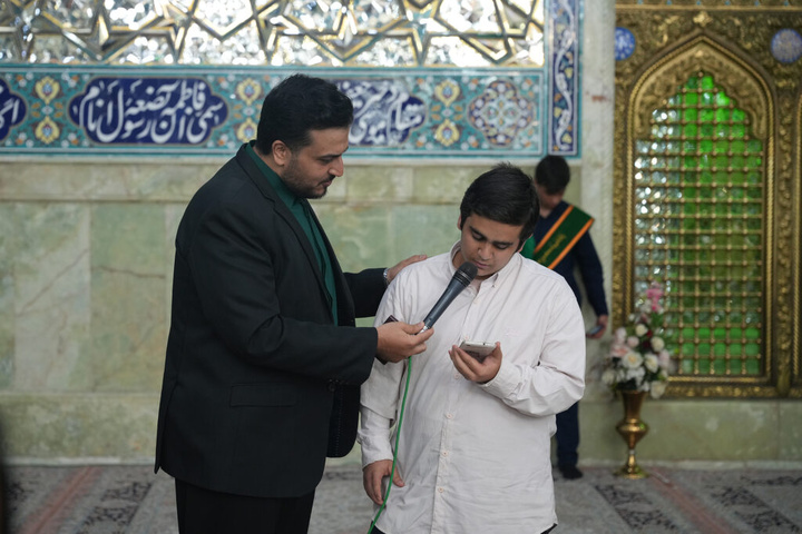 جشن تکلیف ۱۲۰ نوجوان پسر در حرم حضرت معصومه(س)