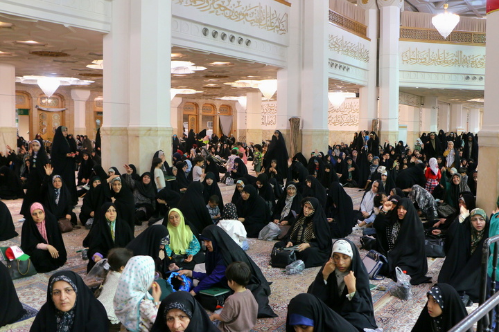 جشن شام عید سعید غدیر خم در حرم بانوی کرامت
