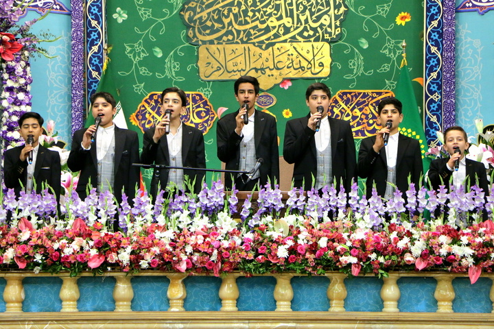 جشن شام عید سعید غدیر خم در حرم بانوی کرامت