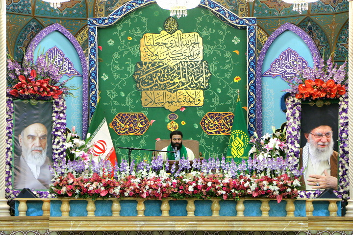 جشن شام عید سعید غدیر خم در حرم بانوی کرامت