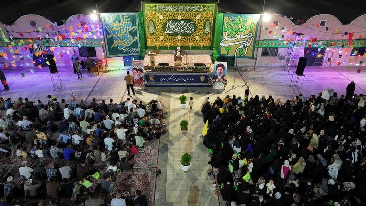 جشن بزرگ عید غدیر در روستای شریف‌آباد قم با حضور خادمان حرم بانوی کرامت
