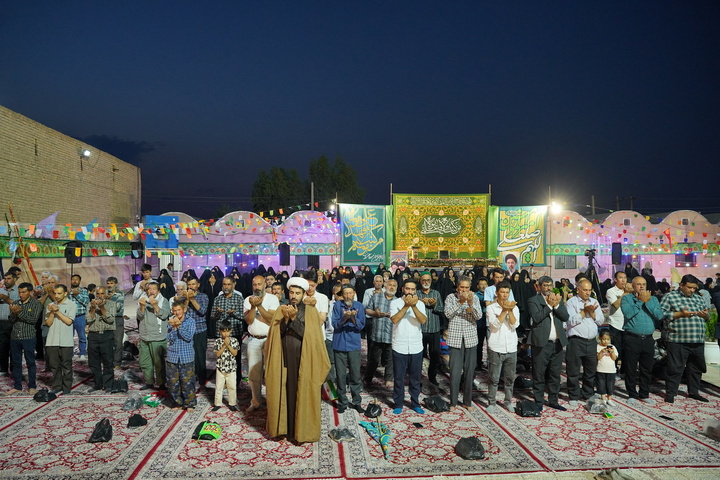 جشن بزرگ عید غدیر در روستای شریف‌آباد قم با حضور خادمان حرم بانوی کرامت