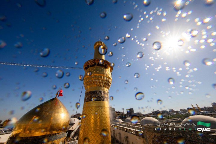 شست‌وشوی گنبد مطهر امام حسین(ع) در آستانه ماه محرم