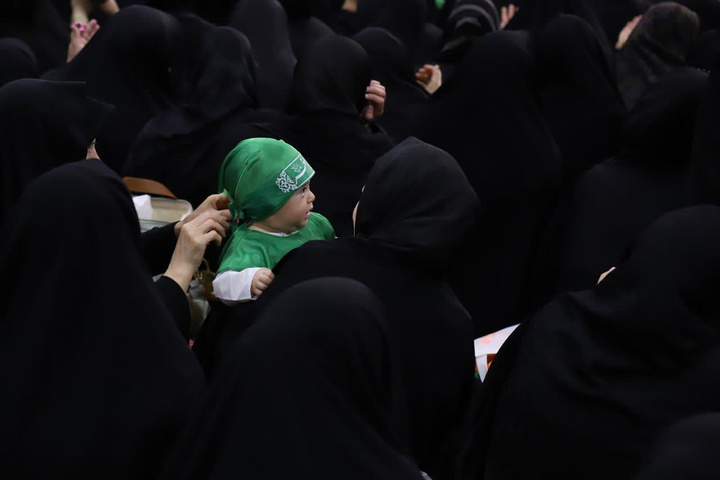 تمرین رباب بودن و علی اصغر(ع) شدن در حرم بانوی کرامت