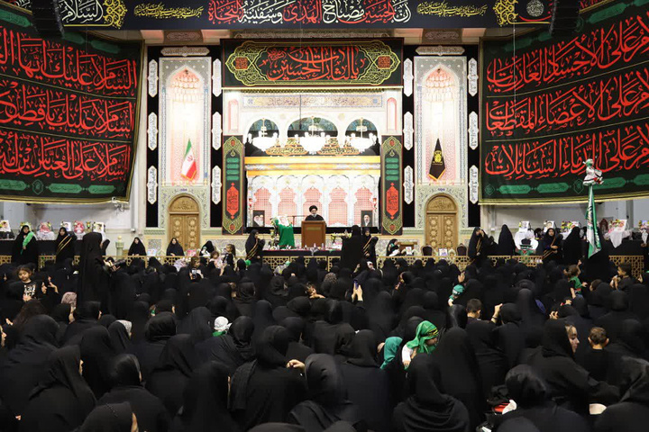 تمرین رباب بودن و علی اصغر(ع) شدن در حرم بانوی کرامت