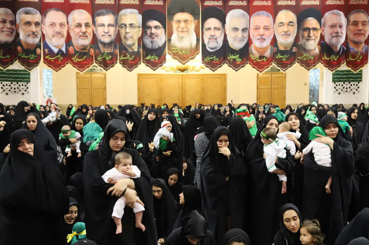 تمرین رباب بودن و علی اصغر(ع) شدن در حرم بانوی کرامت