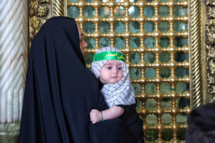 همایش باشکوه شیرخوارگان حسینی در حرم حضرت معصومه (س)