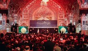 حرم رضوی در شب تاسوعا، سوگوار سقای تشنه‌لب کربلا شد