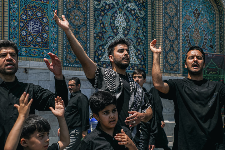 عزاداری روز تاسوعای حسینی در حرم مطهر رضوی