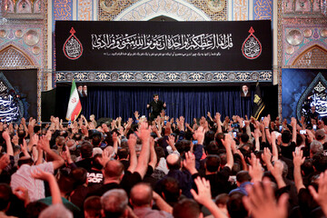 مراسم عزاداری دهه آخر ماه صفر در رواق امام خمینی (ره) حرم مطهر رضوی