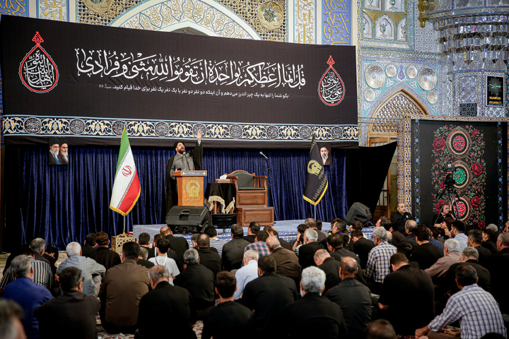 مراسم عزاداری دهه آخر ماه صفر در رواق امام خمینی (ره) حرم مطهر رضوی