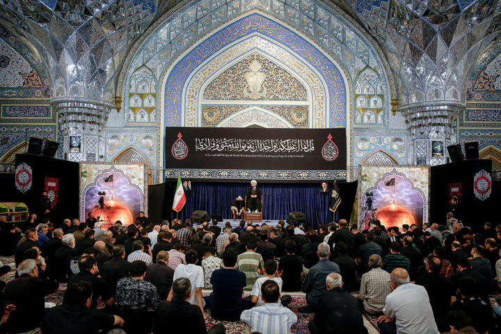 مراسم عزاداری دهه آخر ماه صفر در رواق امام خمینی (ره) حرم مطهر رضوی