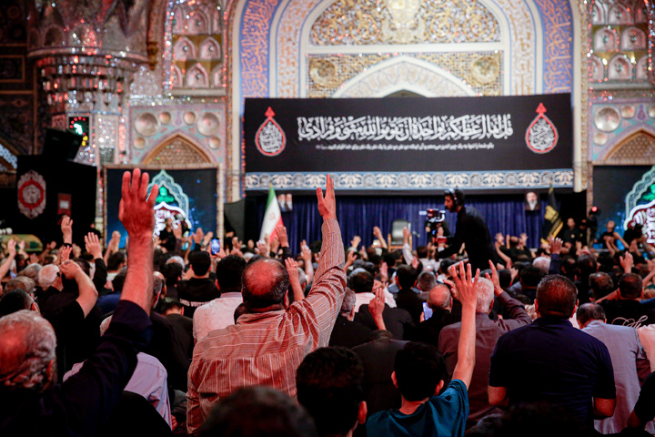 مراسم عزاداری دهه آخر ماه صفر در رواق امام خمینی (ره) حرم مطهر رضوی