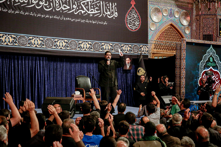 مراسم عزاداری دهه آخر ماه صفر در رواق امام خمینی (ره) حرم مطهر رضوی