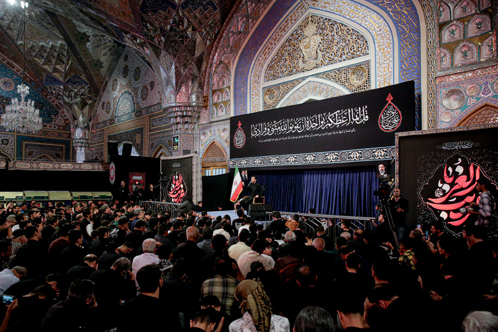 مراسم عزاداری دهه آخر ماه صفر در رواق امام خمینی (ره) حرم مطهر رضوی