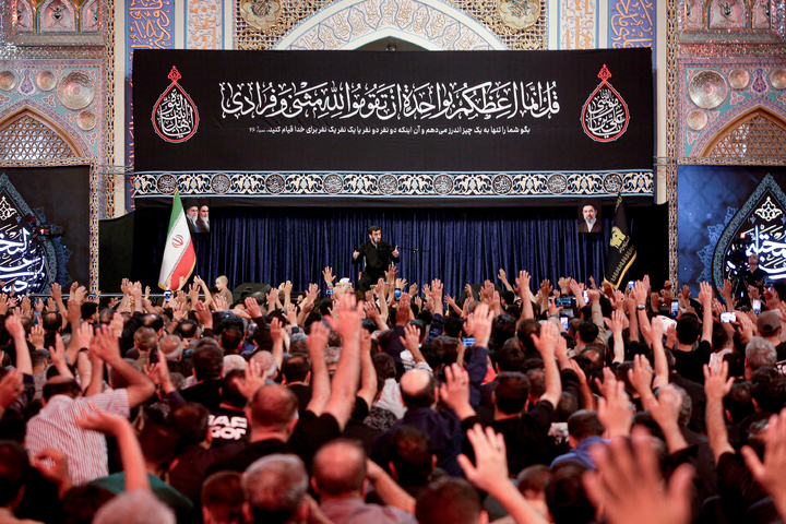 مراسم عزاداری دهه آخر ماه صفر در رواق امام خمینی (ره) حرم مطهر رضوی