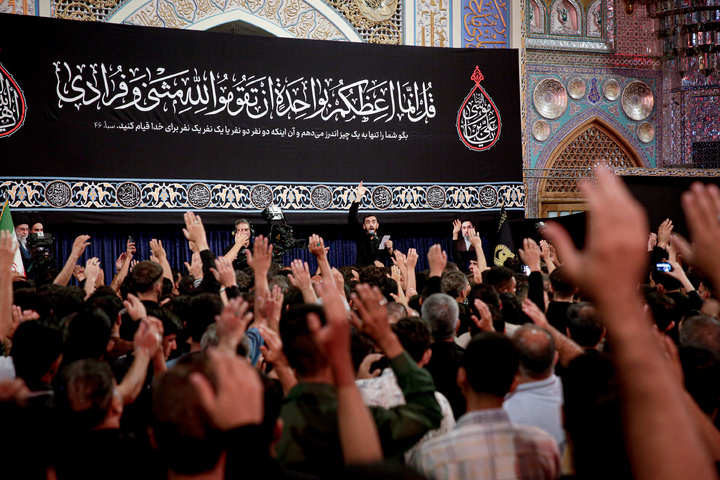 مراسم عزاداری دهه آخر ماه صفر در رواق امام خمینی (ره) حرم مطهر رضوی