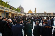 حال و هوای حرم مطهر امامین عسکریین(ع) در سالروز شهادت پیامبر اکرم(ص)