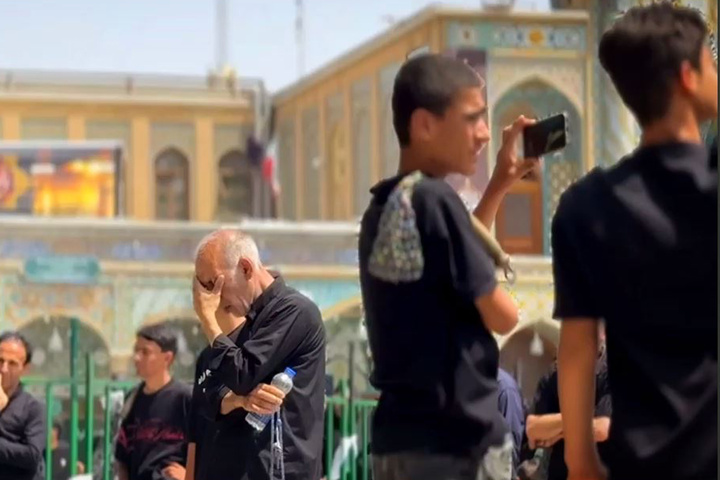 حال و هوای سوگوار حرم بانوی کرامت در روز شهادت پیامبر(ص) و امام حسن(ع)
