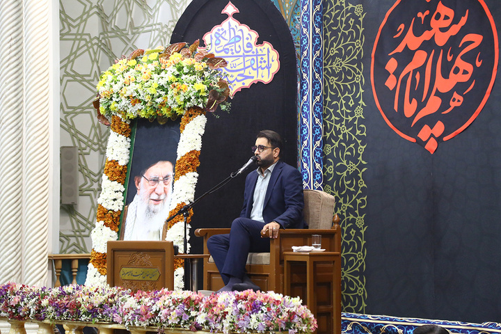 اربعین آقای شهید ایران در حرم بانوی کرامت
