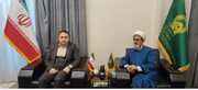 دیدار معاون بین‌الملل آستان قدس رضوی با رئیس مجلس استان واسط عراق