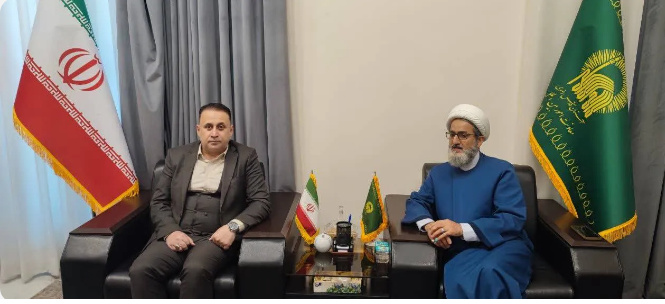 دیدار معاون بین‌الملل آستان قدس رضوی با رئیس مجلس استان واسط عراق