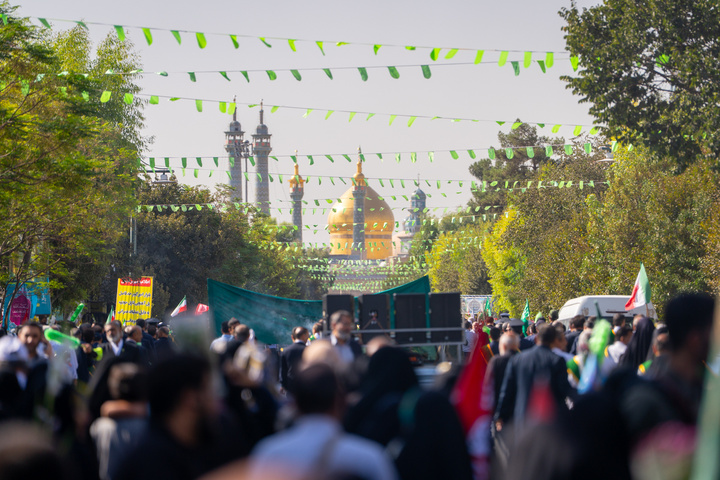 حال و هوای شهر قم در استقبال از کاروان نمادین بانوی کرامت