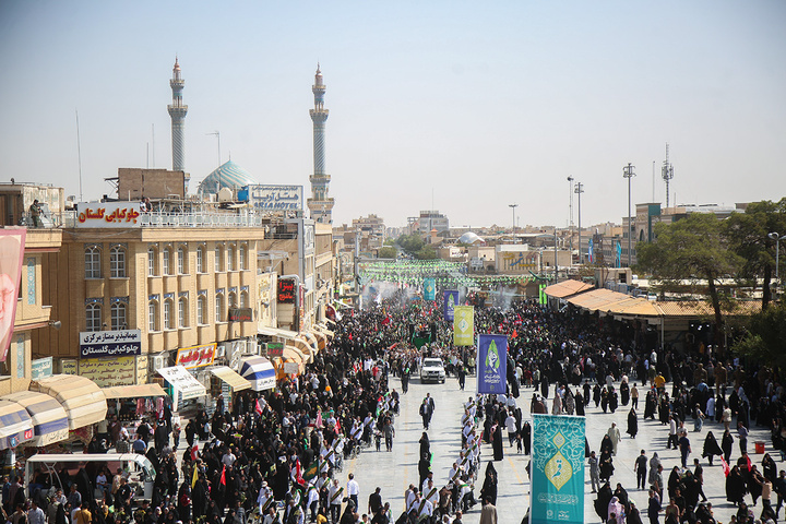 استقبال باشکوه اهالی دیار اهل بیت(ع) از کاروان نمادین ورود بانوی کرامت به قم