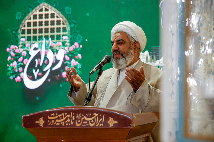 تشرف جمعی از بسیجیان شهرستان جهرم به حرم مطهر رضوی