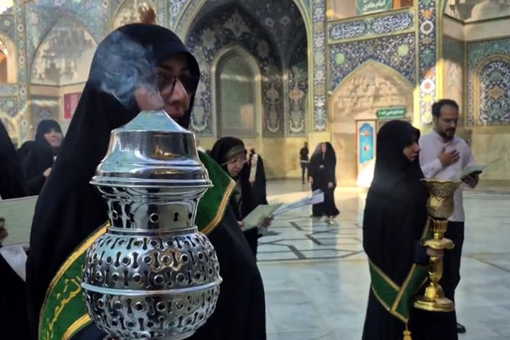 تجدید میثاق بانوان پزشک قم در بارگاه حضرت معصومه(س) به مناسبت سالروز ورود