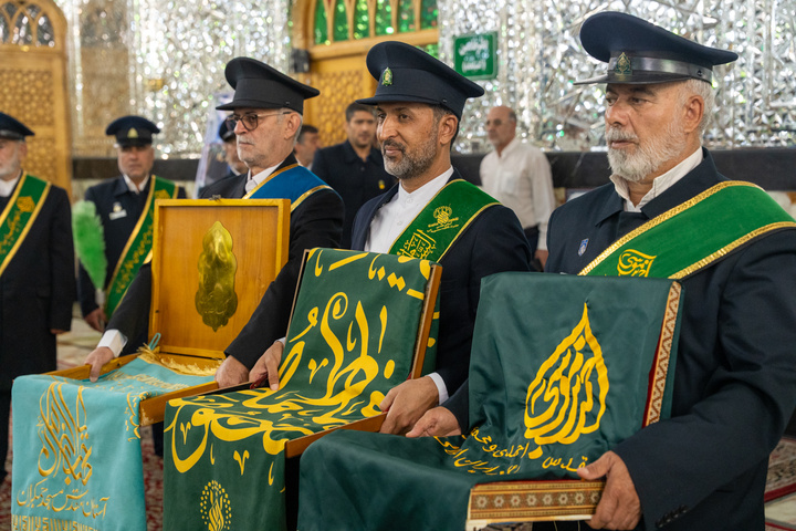 آیین خطبه‌خوانی میلاد حضرت عبدالعظیم(ع) با حضور خادمان حرم بانوی کرامت
