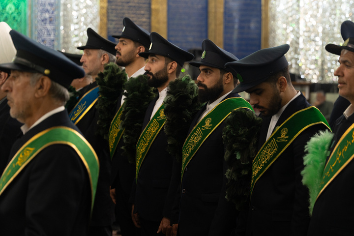 آیین خطبه‌خوانی میلاد حضرت عبدالعظیم(ع) با حضور خادمان حرم بانوی کرامت