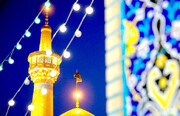 ازچراغانی صحن‌ها تا صف تبرک خانه؛ شبی به رنگ میلاد امام حسن عسکری (ع) در حرم رضوی