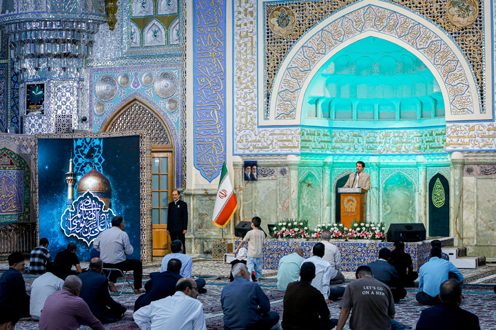 مراسم بزرگداشت روز ولادت امام حسن عسکری علیه‌السلام در حرم مطهر رضوی