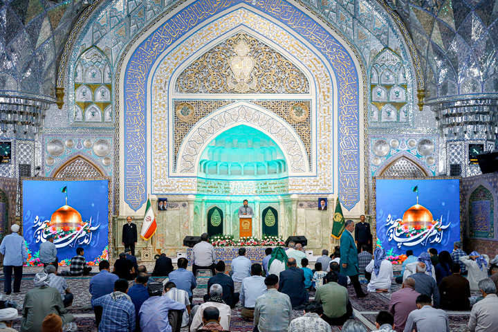 مراسم بزرگداشت روز ولادت امام حسن عسکری علیه‌السلام در حرم مطهر رضوی