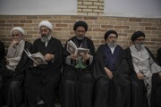 ابراز تسلیت خادمان حرم مطهر بانوی کرامت به بیت آیت‌الله شبیری زنجانی