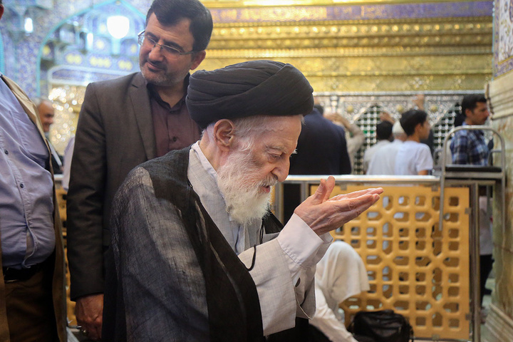 آخرین زیارت‌های آیت‌الله‌العظمی شبیری زنجانی در حرم حضرت معصومه(س)