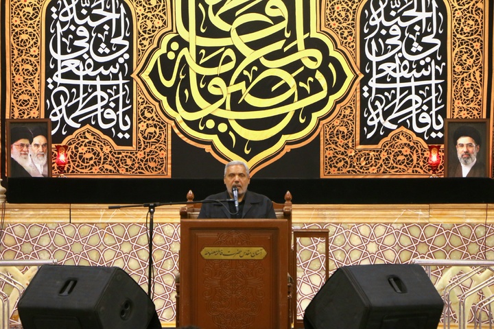 نخستین محفل عزاداری بانوی کرامت در آستان مقدس فاطمی