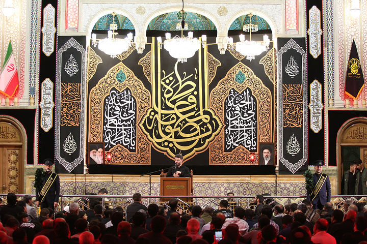 محفل عزاداری اول شب رحلت حضرت معصومه(س) در حرم مطهر ایشان