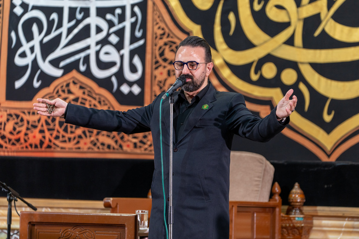 دومین محفل عزاداری شب رحلت بانوی کرامت در حرم مطهر قم