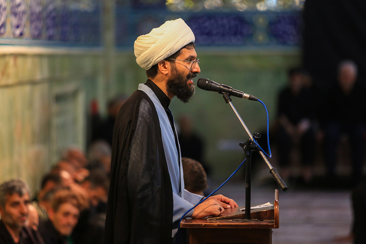 عزاداری هیئات مذهبی مشهد و قم در حرم حضرت معصومه(س)